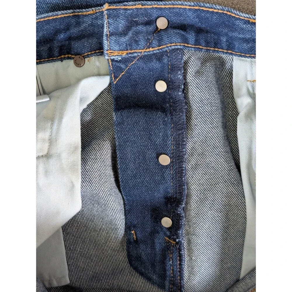 AYR The Slacker Jeans Men’s 35x32 Blue Relaxed Button Fly Made in USA - Picture 6 of 14